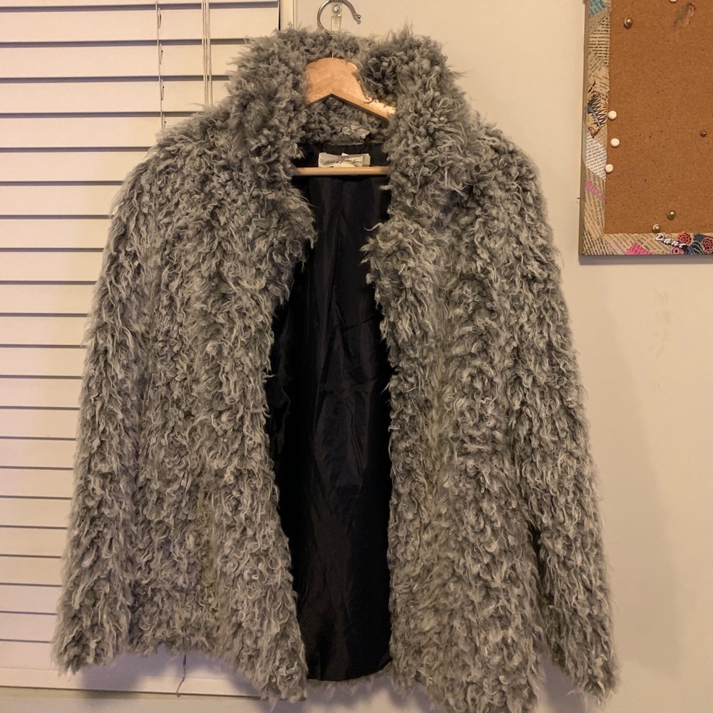 H&M shag coat